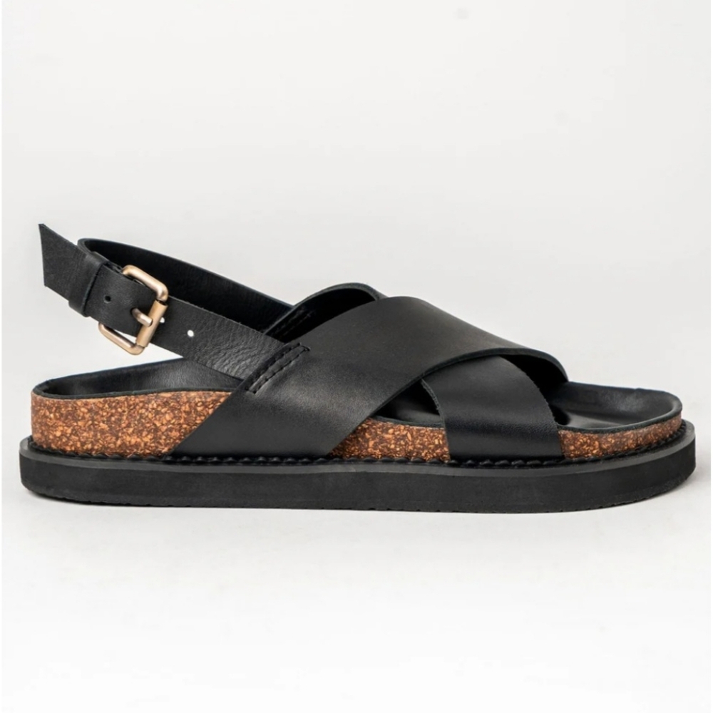 Liberté Leather Capri Sandal Wider Fit Black EU 39 US 8 - Picture 5 of 13